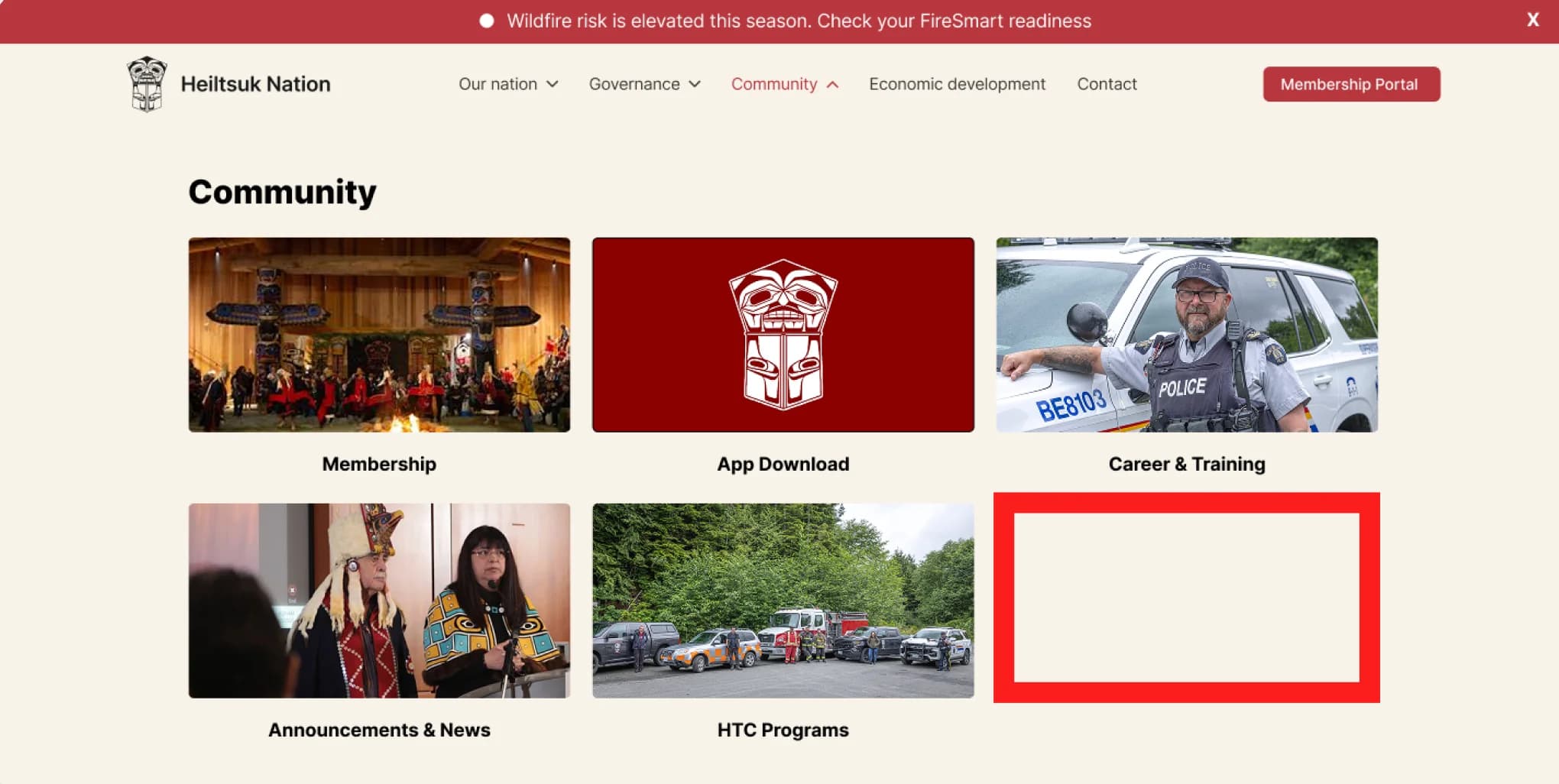 Left-side dropdown navigation, wireframe