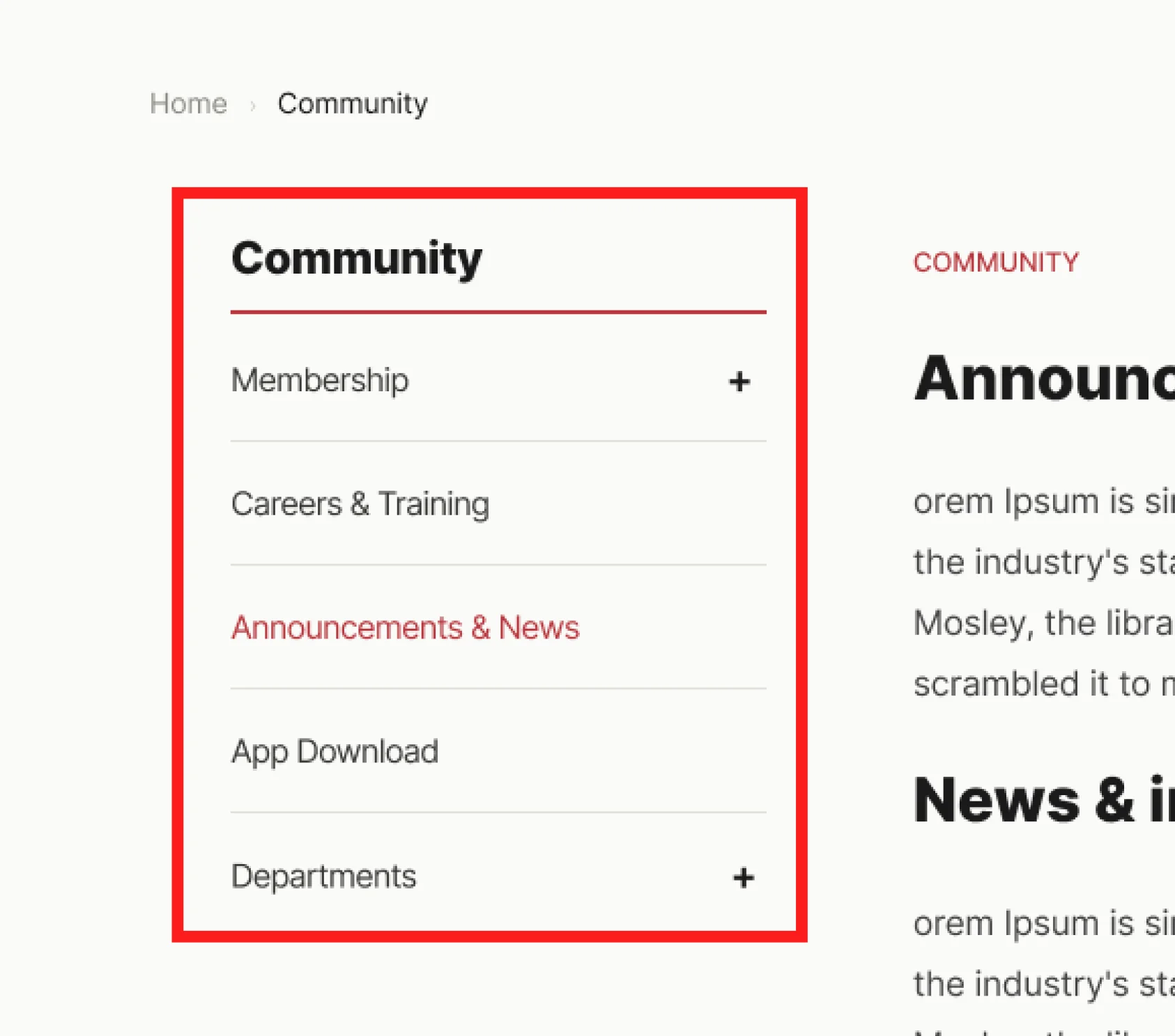 Client feedback annotated on the homepage prototype