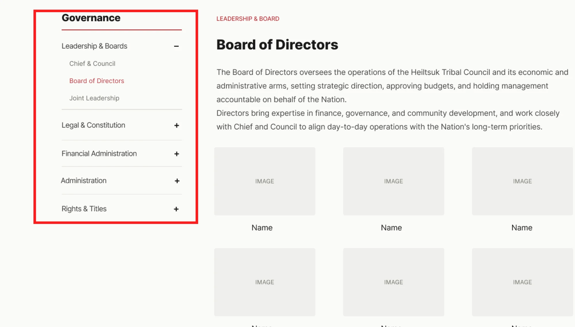 Final left-side dropdown navigation pattern